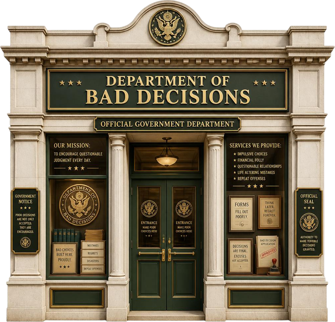 Department of Bad Decisions storefront